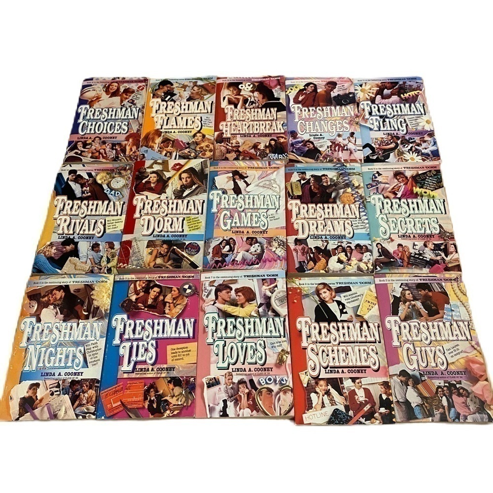 Vintage Freshman YA Book Series Lot Linda A. Cooney 15 Books Choices Rivals
